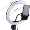 رینگ لایت همراه با سه پایه مدل Ring Light HX-260 کد 2359