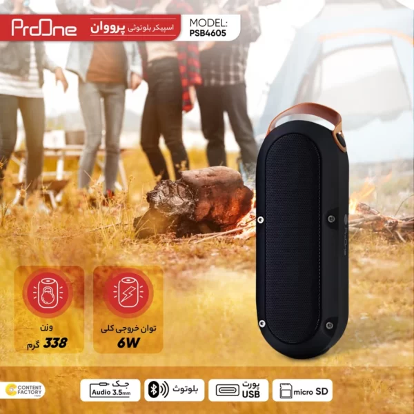 اسپیکر بلوتوثی قابل حمل پرووان مدل PSB4605کد 2360