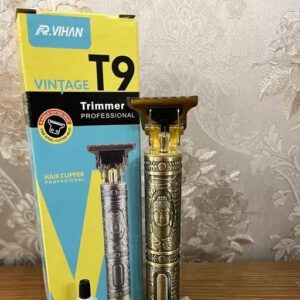 ماشین اصلاح سر و صورت بدنه فلزی تیغه فلزی بزرگVintage T9 کد 1199