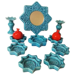 هفت سین هفتسین سفالی کد  1851