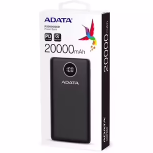 پاوربانک Adata مدل P20QCD ظرفیت 20000 میلی آمپر کد1521
