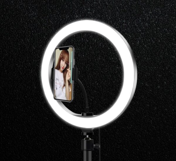 رینگ لایت همراه با سه پایه مدل Ring Light HX-260 کد 2359
