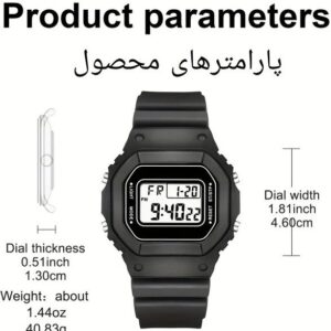 ساعت مچی دیجیتال مدل کرنوگراف بند سیلیکونی کد2039