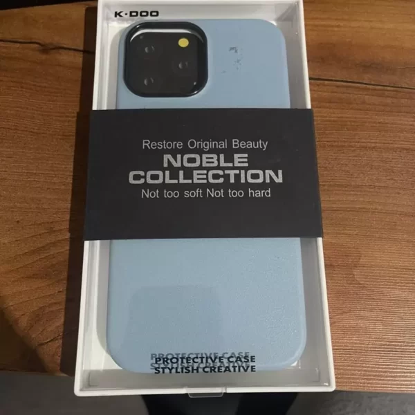کاور کی-دوو مدل Noble Collection مناسب IPhone 13 Pro max (آبی) کد2117