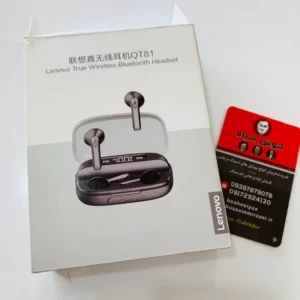 هدفون بلوتوثی لنوو مدل QT81 Lenovo کیس پاوربانک QT81 Tws Wireless Bluetooth In-Ear Headphone کد 2386
