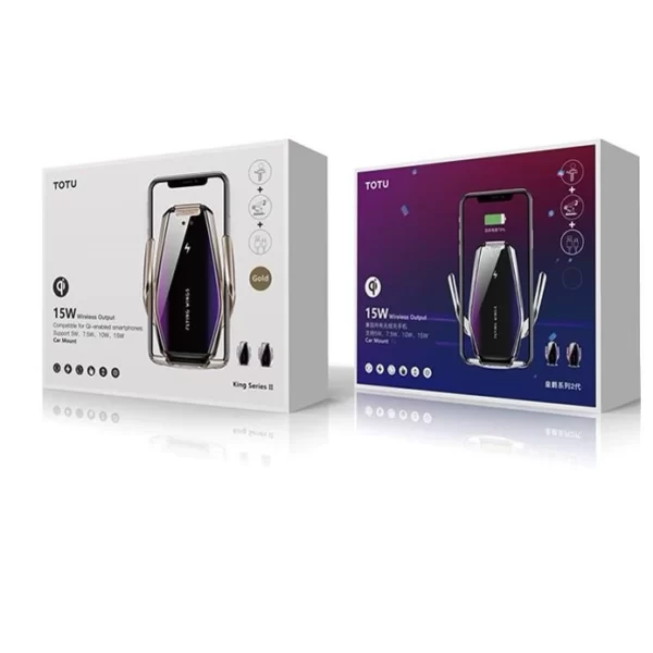 نگهدارنده گوشی و شارژر بی سیم گوشی موبایل توتو مدل KING SERIES کد 2346