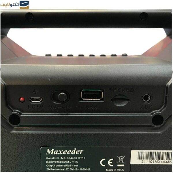 اسپیکر بلوتوثی قابل حمل مکسیدر مدل MX-BS4433 KT13 کد 2252