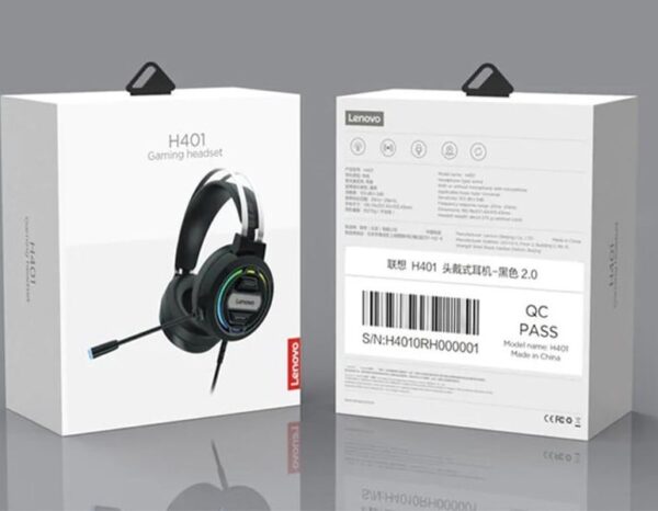 هدست گیمینگ باسیم لنوو Lenovo H401 gaming headset کد 2374