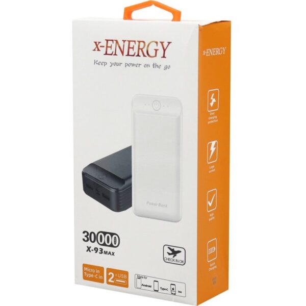 پاور بانک فست شارژ 30000 ایکس-انرژی X-Energy X-93 Max کد 2849