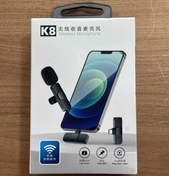میکروفون یقه‌ای بی‌سیم تایپ C مدل K8 کد2721