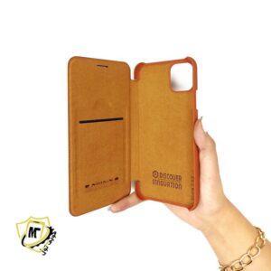 کاورچرمی نیلکین آیفون Apple iPhone 11 Pro Max Nillkin Qin Leather Case کد2491