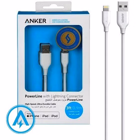 کابل USB به لایتنینگ انکر مدل Anker A8111 کد3004