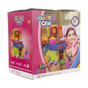 ست اسباب بازی آشپزخانه زرین تویز طرح آشپزخانه کوچک مدل M3 کد2458