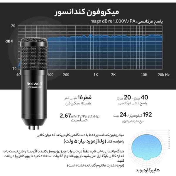 میکروفن کندانسر مدل MP2-3 کد 3230