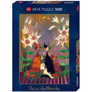 پازل 1000 تکه heye مدل lilies طلاکوب کد3061