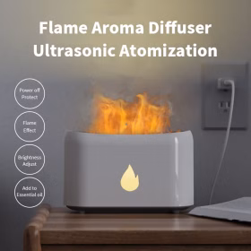 دستگاه بخور  سرد طرح شعله آتش Flame Humidifier کد3654
