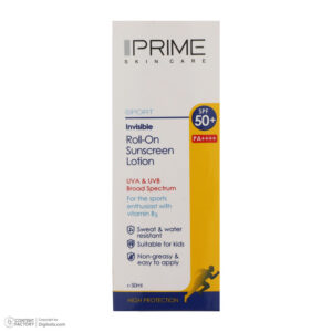 لوسیون ضدآفتاب پرایم مدل Spoert Invisible Roll-On، حجم 50 میلی‌لیتر کد3602