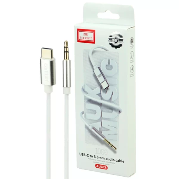 کابل تبدیل usb-C به AUX ارلدام مدل x28 طول 1متر کد4060