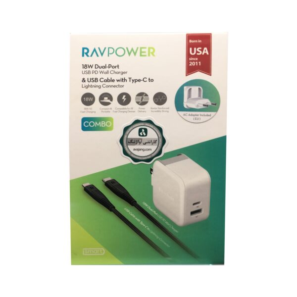 شارژر دیواری راو پاور مدل RP-PC110 کد3743