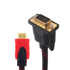 کابل تبدیل HDMI به VGA مدل Nylon طول 1.3 متر کد3718
