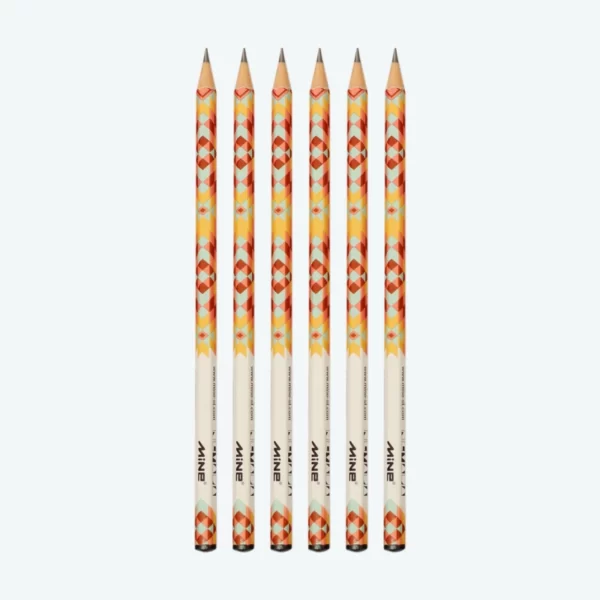 مداد مشکی ماین مدل MM-01 بسته 6 عددکدm012