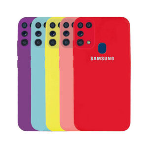 قاب سیلیکونی محافظ لنزدار سامسونگ Galaxy M31قرمز کد3756