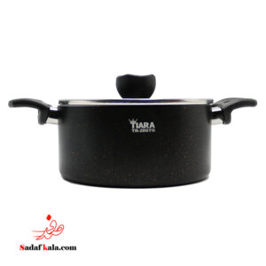 قابلمه دوروگرانیت تیارا سایز20 مشکی کد3634