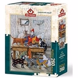 پازل گربه های رنگی 260 قطعه اورجینال ارت Art Puzzle کدm5956
