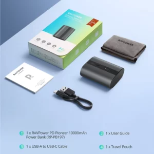 پاوربانک راوپاور مدل RP-PB197 ظرفیت 10000 میلی آمپر ساعت کدm5475