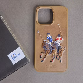 قاب گوشی پولو طرح Jockey - قهوه ای / iphone 14 کدm5079