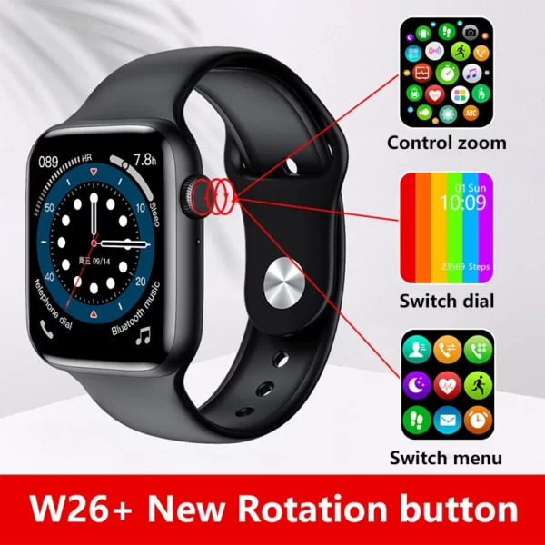 ساعت هوشمند مدل W26 Plus 2021 کد M7741