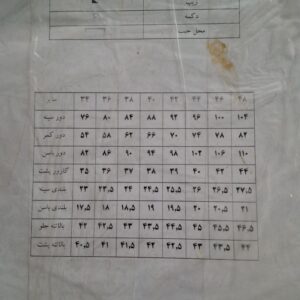 الگو اماده خیاطی مدل پالتو زنانه  کامل سایز 34تا46 کد M8232