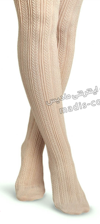 جوراب شلواری زنانه بافت طرح گندم فری سایز کد M8236