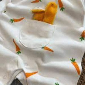 لباس سرهمی طرح هویجی کودک کد m7497