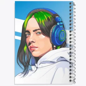 دفتر مشق مدل بیلی آیلیش Billie Eilish کدm7588