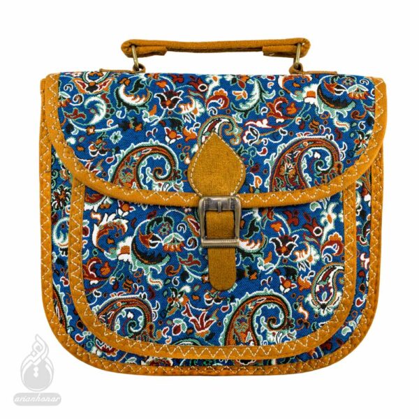 کیف ترمه مدل سوگند رنگ آبی کد p8465