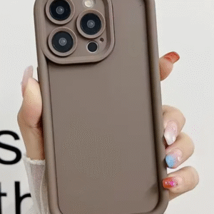 کاور سولید مدل Rokcp مناسب برای گوشی IPHONE 15 Pro Max  رنگ قهوه ای کد M10122