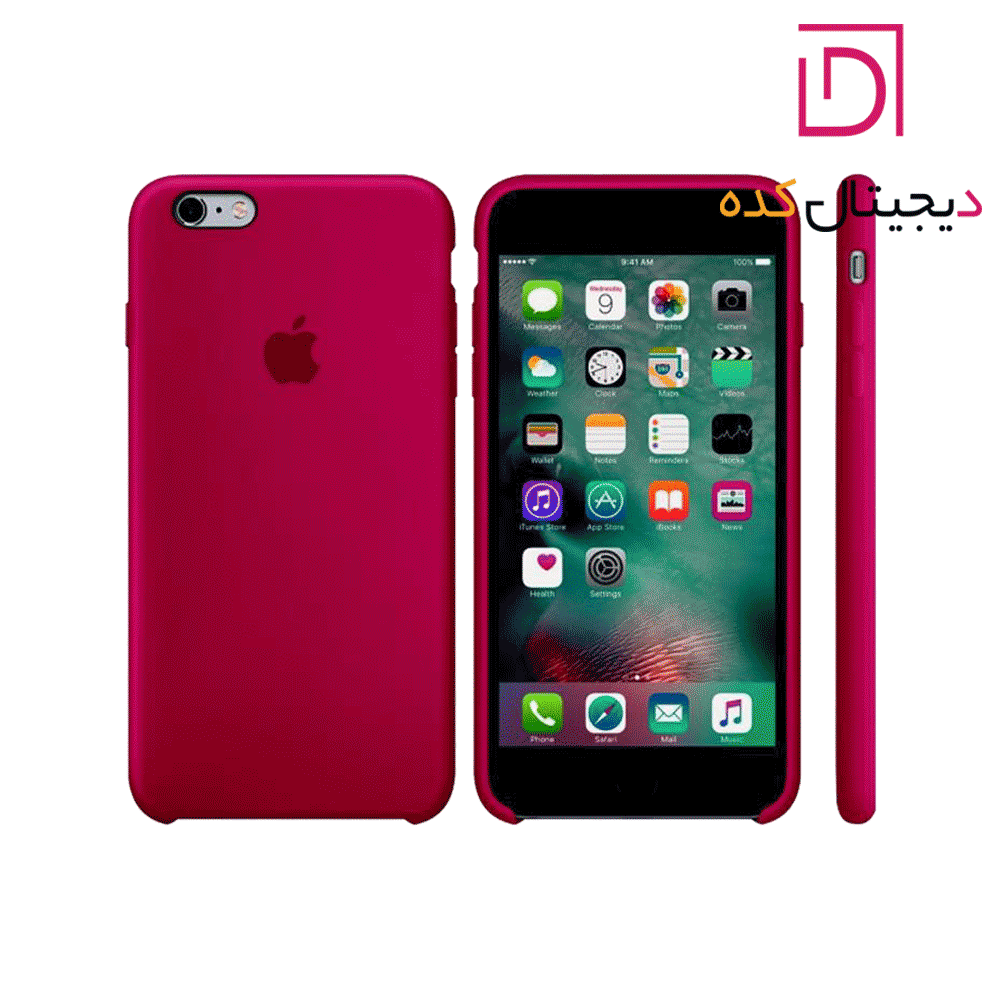 کاور سیلیکونی مناسب برای گوشی موبایل آیفون 6 پلاس/6s پلاس رنگ شرابی کد M10152