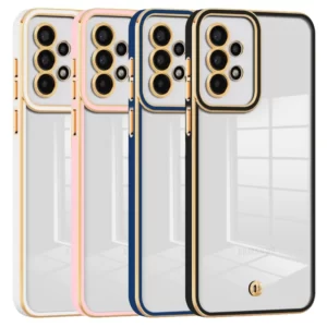 قاب  Samsung Galaxy A32 مدل دور طلایی اسپیس رنک صورتی موجود کد M10165