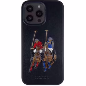 قاب ایفون 14PRO MAX  برند پولو مدل چوگان رنگ مشکی کد M10247