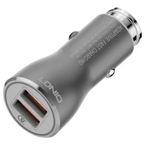 شارژر فندکی فست شارژ ماشین دو پورت سریع الدنیو با کابل کد M10249