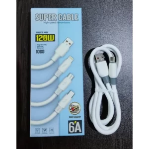 کابل تبدیل usb به usb-c مدل SUPER CABLE طول 1 متر کد M10276