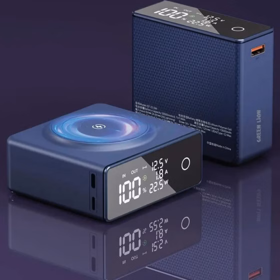 پاوربانک وایرلس گرین لاین مدل GL-PB71 ظرفیت 20000 میلی آمپر کد M10345