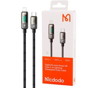 کابل تبدیل فست شارژ Mcdodo CA-3601 Type-C To Lightning 3A PD 36W 1.8m کد M10352