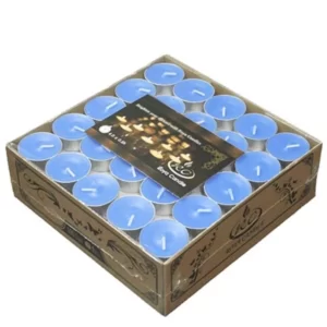 شمع وارمر(شمع سکه ای)بسته48 عددی رنگ ابی کد M10423