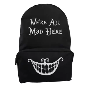 کوله پشتی طرح we are all mad here کدM8948