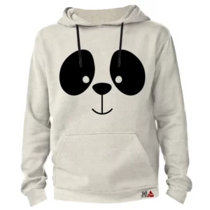 هودی دخترانه مدل PANDA  رنگ طوسی کد M9033