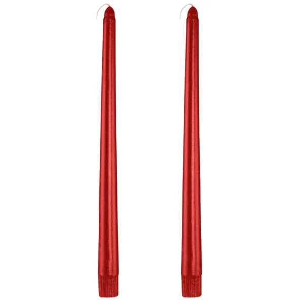 شمع قلمی زرشکی 2 عددی کد M9193