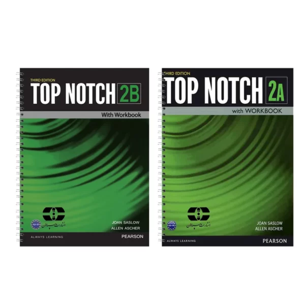 کتاب Top Notch 2 اثر Joan Saslow And Allen Ascher انتشارات سپاهان دو جلدی کد M9623