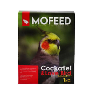 غذای عروس هلندی مفید MoFeed Cockatiel & Lovebird Medium وزن 1 کیلوگرم کد M9721